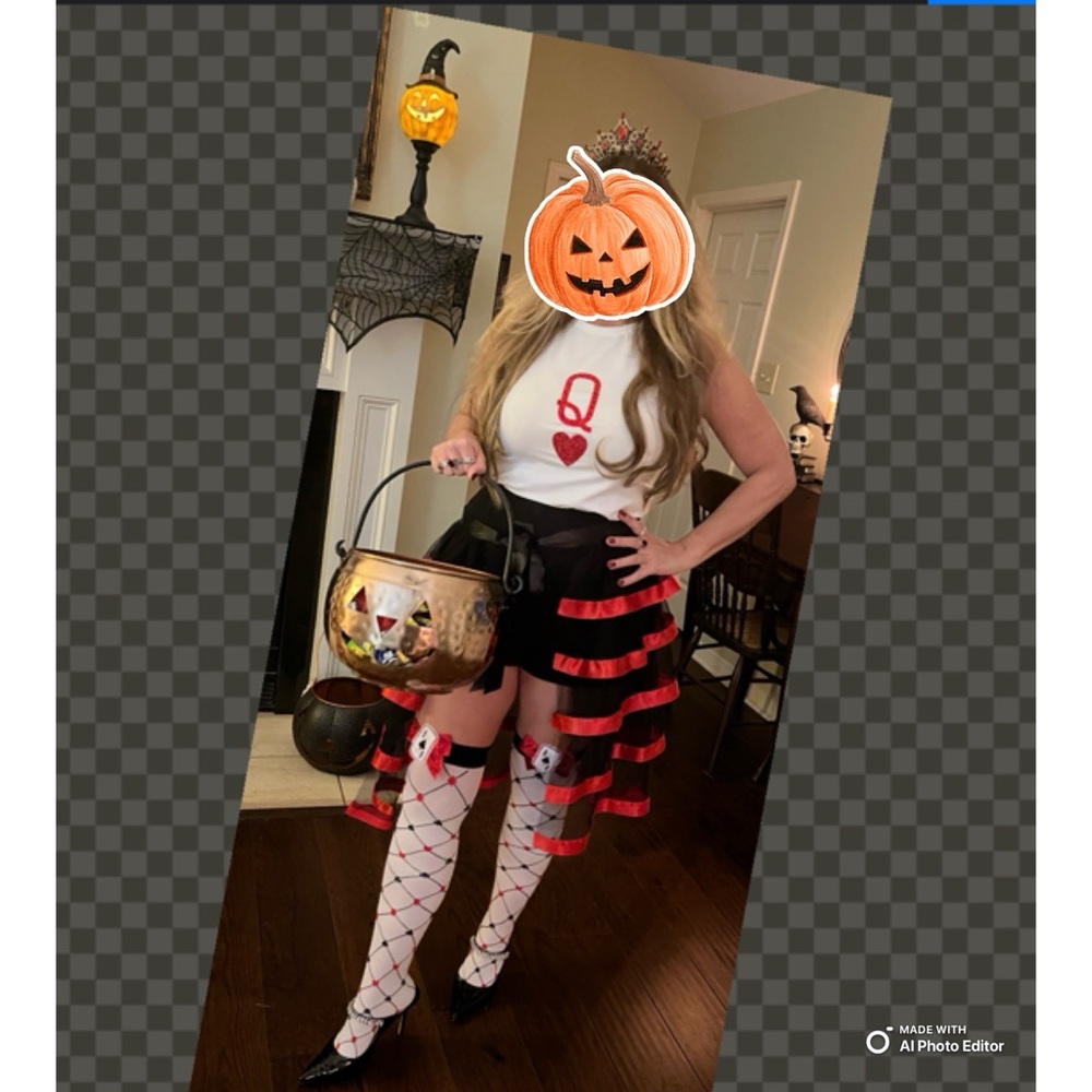 Queen of Hearts Costume - Red and black